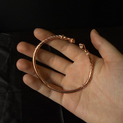 Fist Pure Copper West Indian Bangle, 1 piece