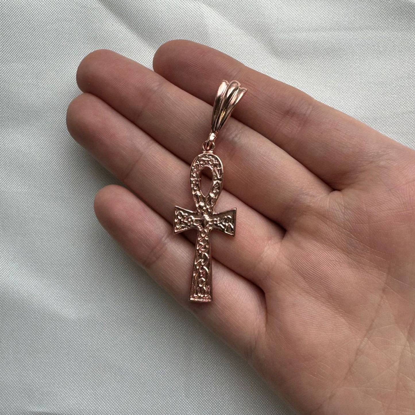 Better Jewelry Copper Etched Ankh Pendant