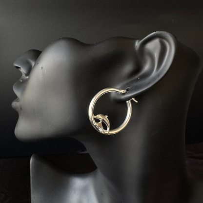 Dolphin 925 Sterling Silver Hoops