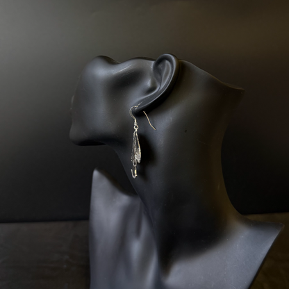 Afro Woman .925 Sterling Silver Earrings