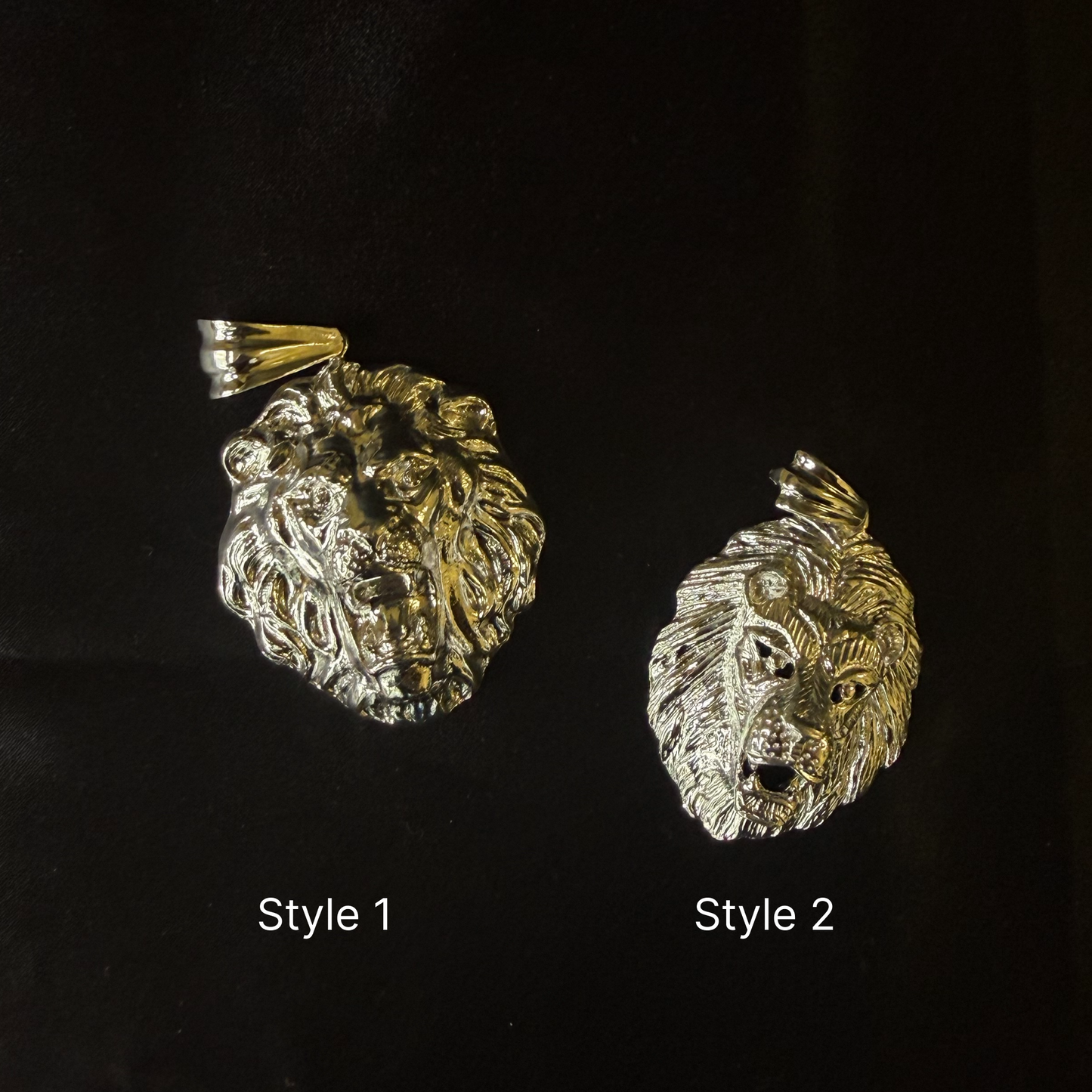 Wild Lion 925 Sterling Silver Vintage Pendant