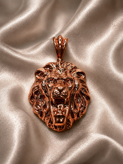 Wild Lion Copper Vintage Pendant