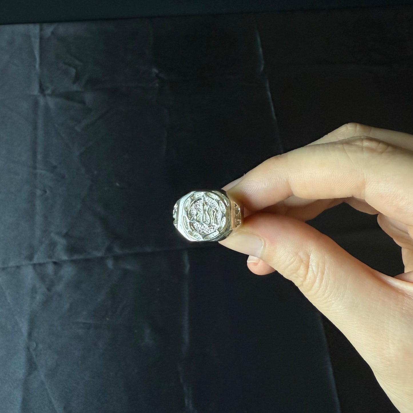 Allah .925 Sterling Silver Signet Ring