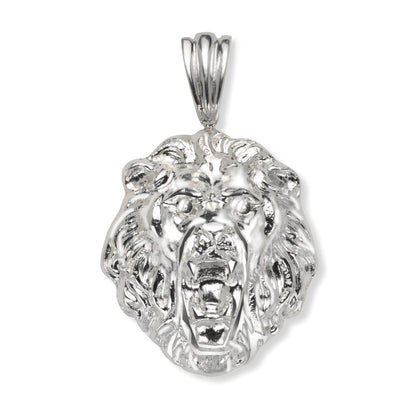 Wild Lion 925 Sterling Silver Vintage Pendant
