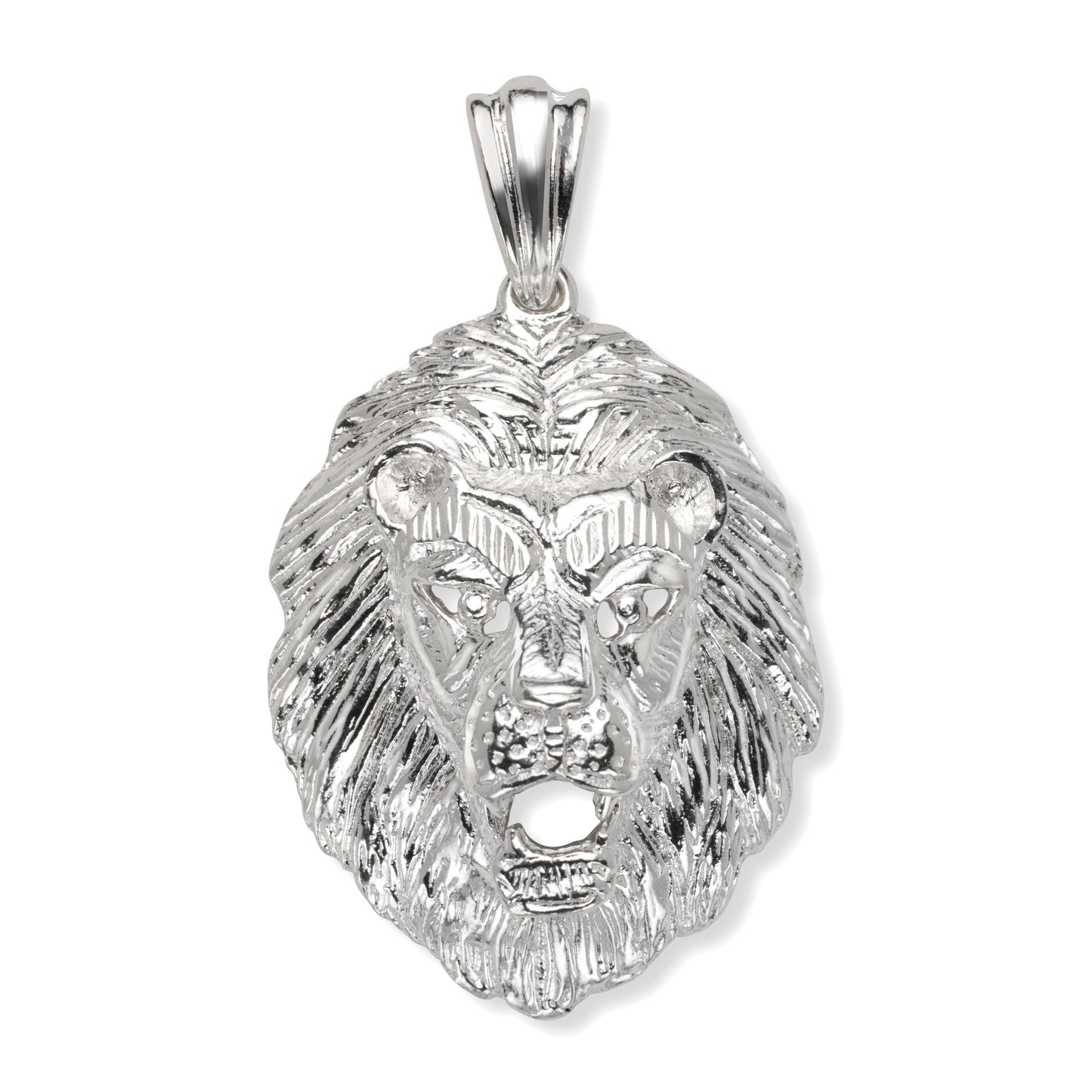 Wild Lion 925 Sterling Silver Vintage Pendant