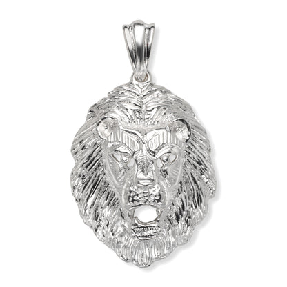 Wild Lion 925 Sterling Silver Vintage Pendant