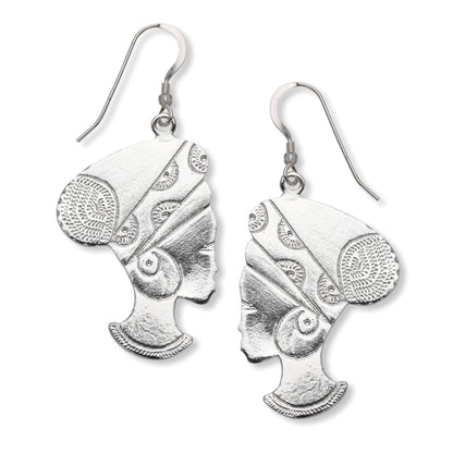 Afro Woman .925 Sterling Silver Earrings