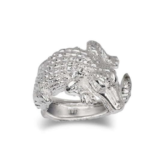 Alligator 925 Sterling Silver Ring