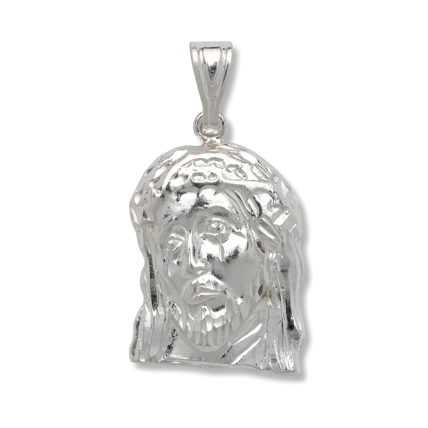 Jesus Small Head 925 Sterling Silver pendant