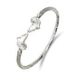 Better Jewelry Africa Ends .925 Sterling Silver West Indian Bangles (Pair)