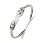 Better Jewelry Panther .925 Sterling Silver West Indian Bangles (Pair) (Made in USA)