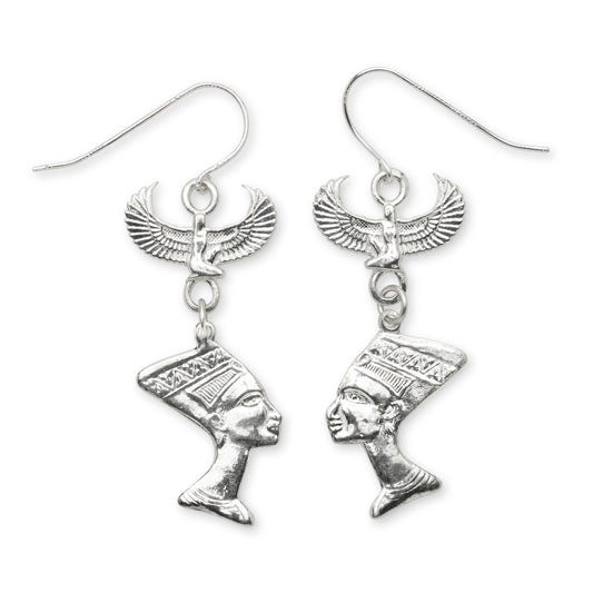 Queen Nefertiti and Goddess Isis .925 Sterling Silver
