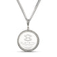 .999 Fine Pure Silver Coin with .925 Solid Sterling Silver Pendant Bezel on Silver Miami Cuban Chain or Without Chain