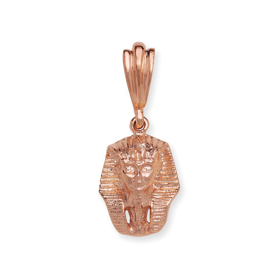 Small Egyptian Pharaoh Head Copper Pendant, Made in the USA