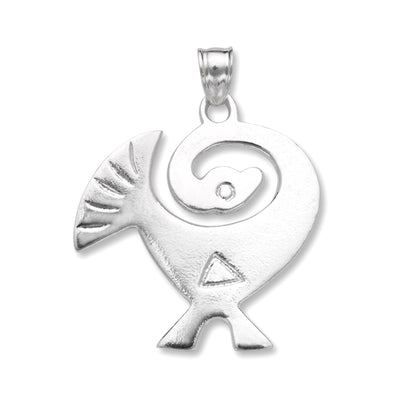 Sankofa Birds .925 Sterling Silver Pendant Necklace