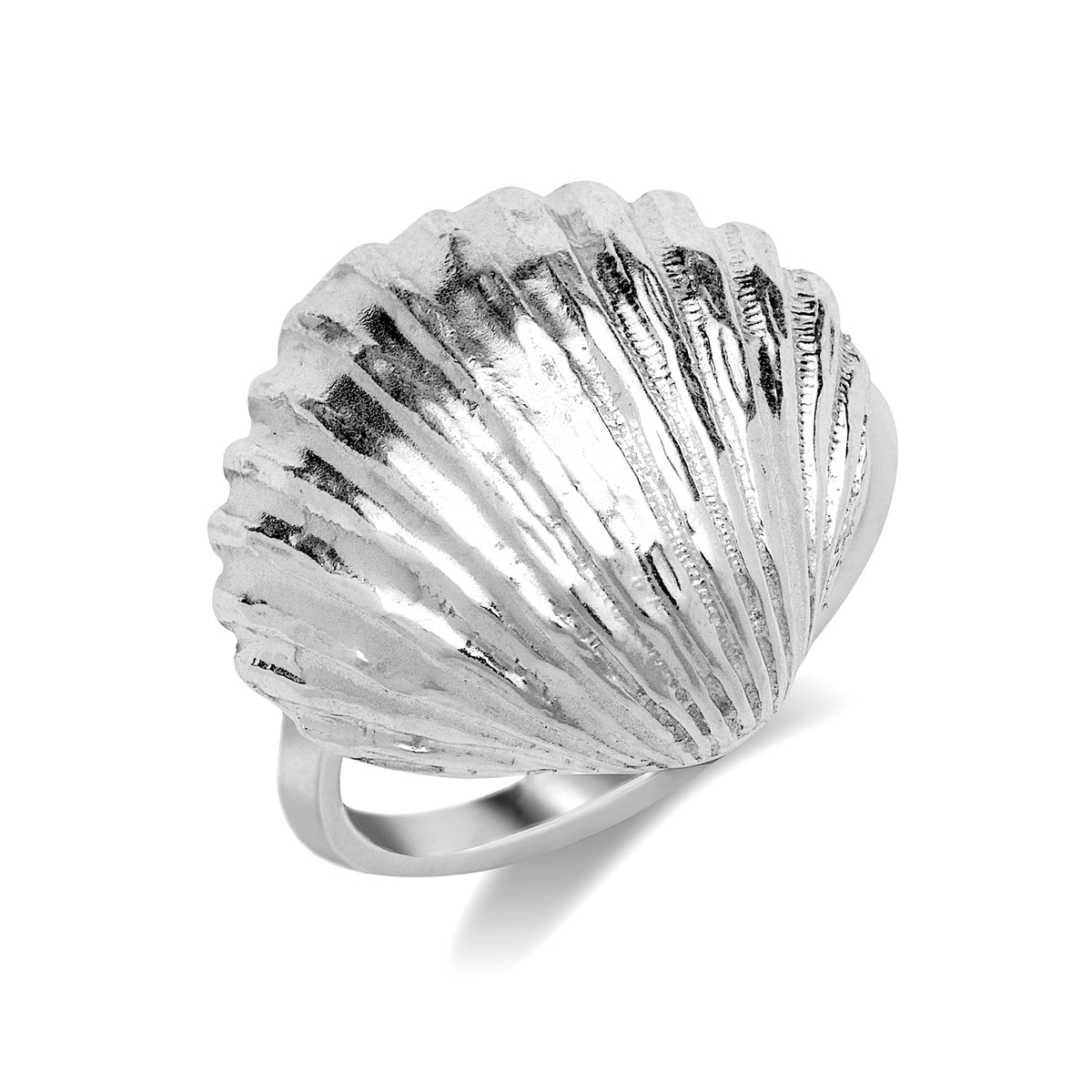 Shell 925 Ring Scallop Sea Shell .925 Sterling Silver Ring – Betterjewelry