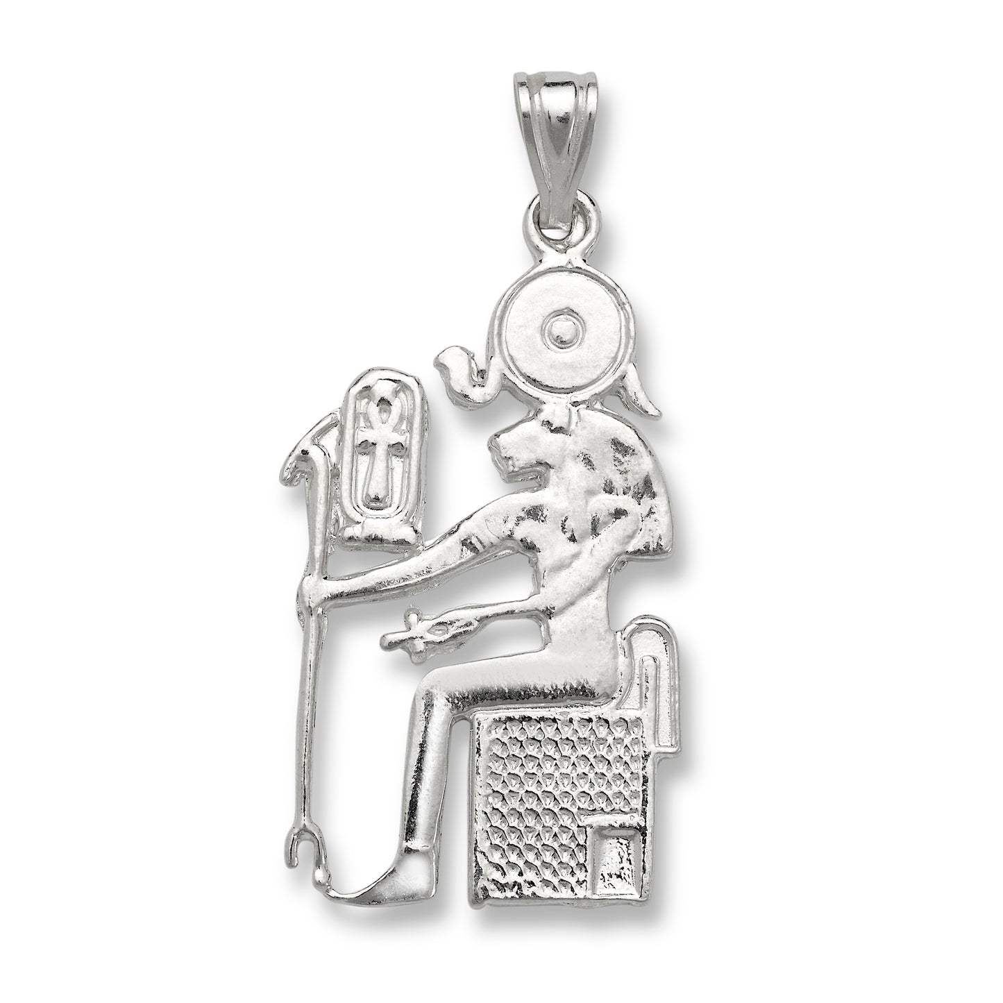 Horus Egyptian God .925 Sterling Silver Pendant Necklace