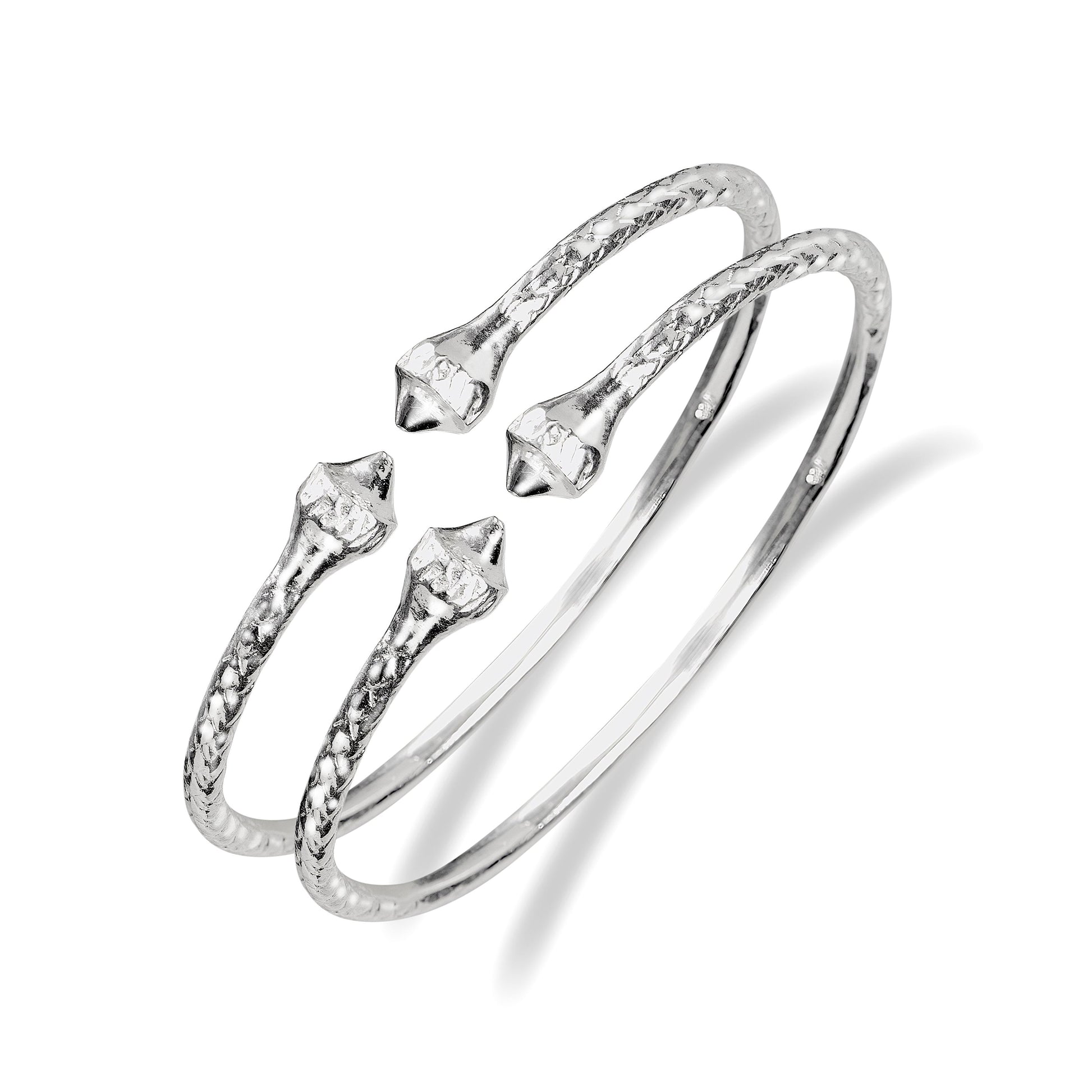 Elegant Pointy Ridged Belt Sterling Silver West Indian BABY