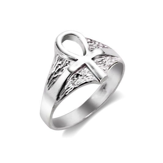 Ankh Ring .925 Solid Sterling Silver Ring