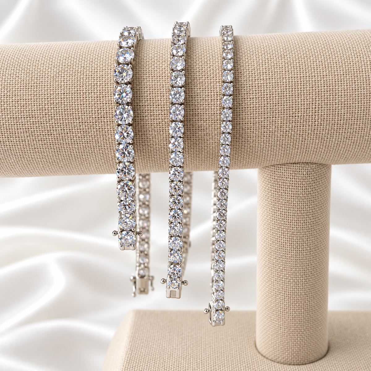 Moissanite Tennis Bracelet .925 Sterling Silver