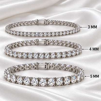 Moissanite Tennis Bracelet .925 Sterling Silver