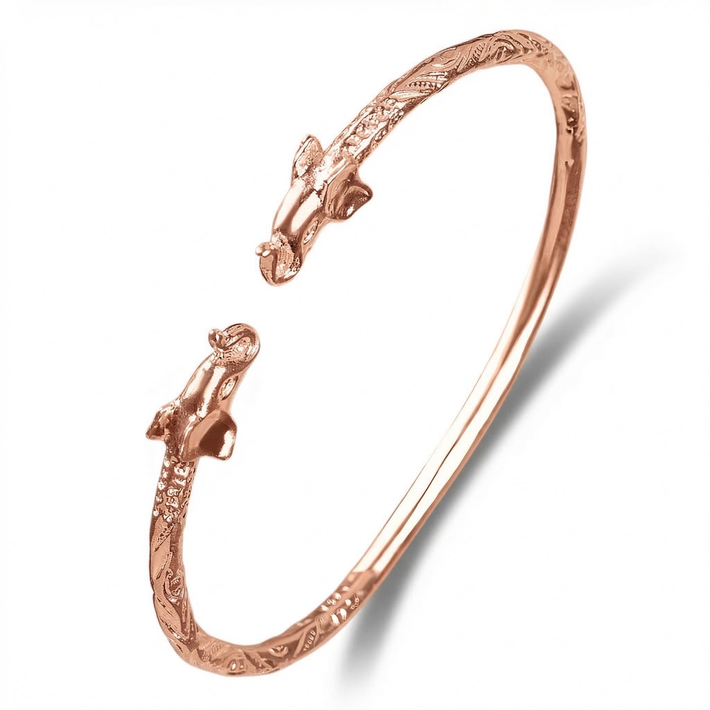 Elephant Pure Copper West Indian Bangle, 1 piece