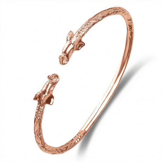 Elephant Pure Copper West Indian Bangle, 1 piece