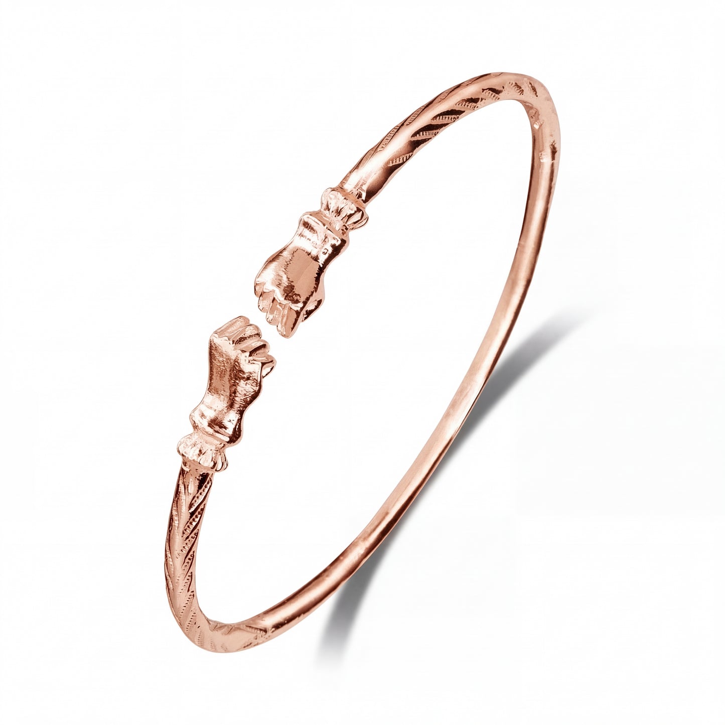 Fist Pure Copper West Indian Bangle, 1 piece