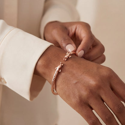 Elephant Pure Copper West Indian Bangle, 1 piece