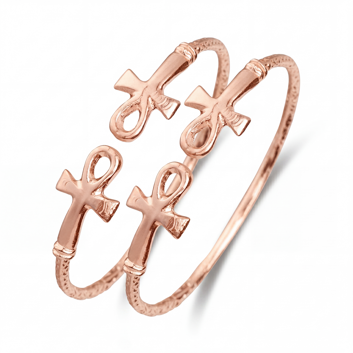 Ankh Pure Copper West Indian Bangles, 1 pair