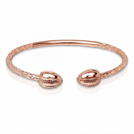 Large Cocoa Pure Copper West Indian Bangle, 1 piece