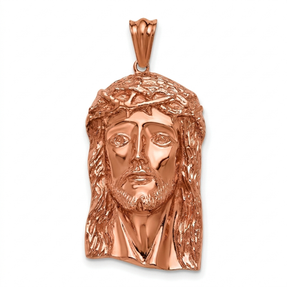 Jesus Head Solid Copper pendant