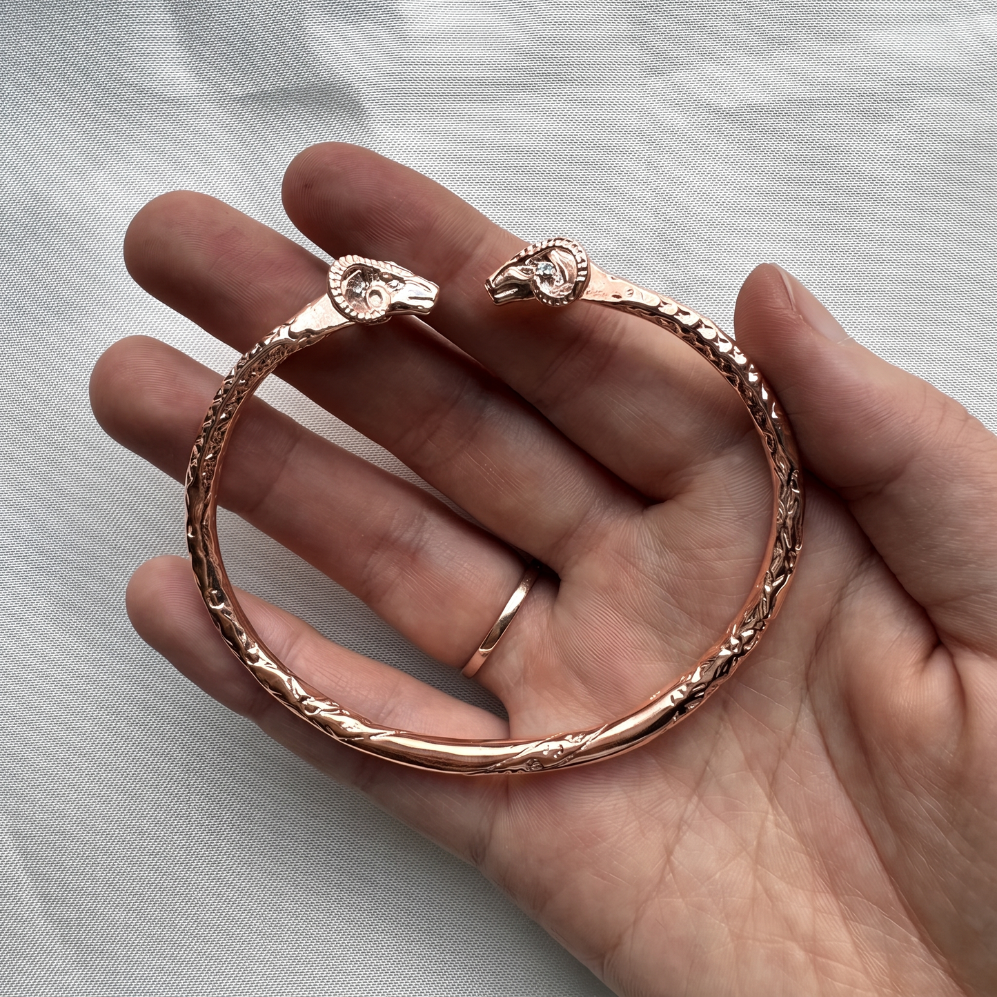 Better Jewelry Ram Solid Copper West Indian Bangle (1 Pair)
