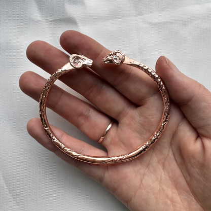 Better Jewelry Ram Solid Copper West Indian Bangle (1 Pair)