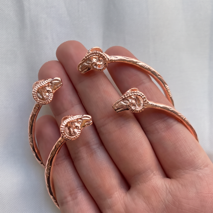 Better Jewelry Ram Solid Copper West Indian Bangle (1 Pair)