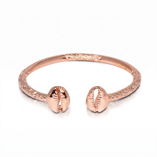 Better Jewelry Solid Copper Cowrie Shell Bangle, 1 piece