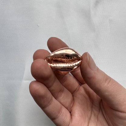 Cowrie Shell Bold Statement Ring Copper