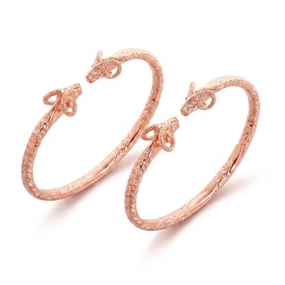 Better Jewelry Ram Solid Copper West Indian Bangle (1 Pair)