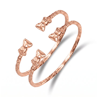 Teddy Bear Copper West Indian BABY Bangles, 1 pair
