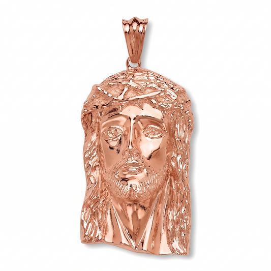Jesus Head Solid Copper pendant