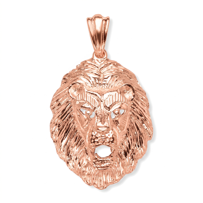Wild Lion Copper Vintage Pendant