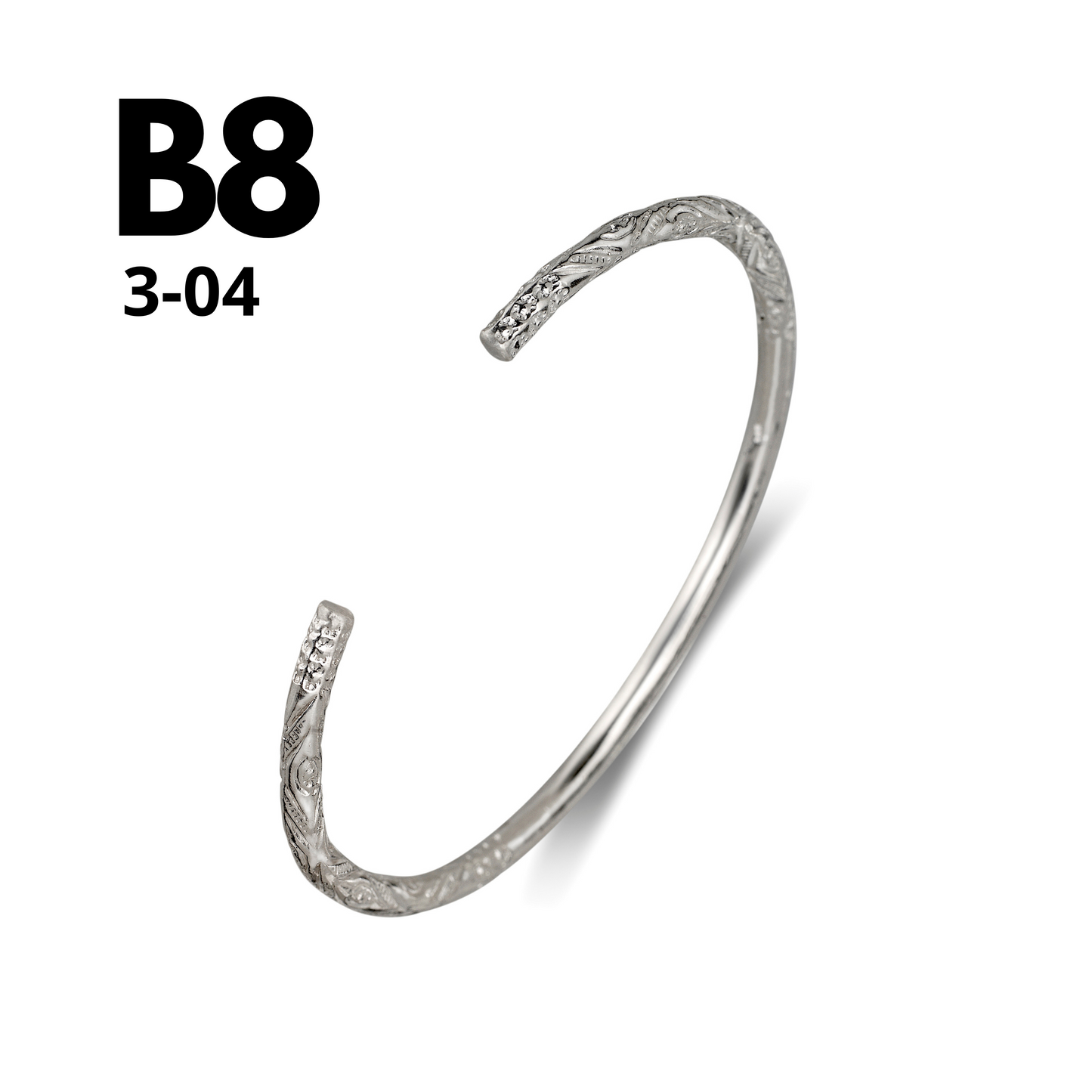 Better Jewelry Mix and Match Custom 3mm Silver Bangle (1 piece)