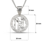 Better Jewelry .925 Sterling Silver Zodiac Sign Necklace