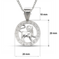 Better Jewelry .925 Sterling Silver Zodiac Sign Necklace