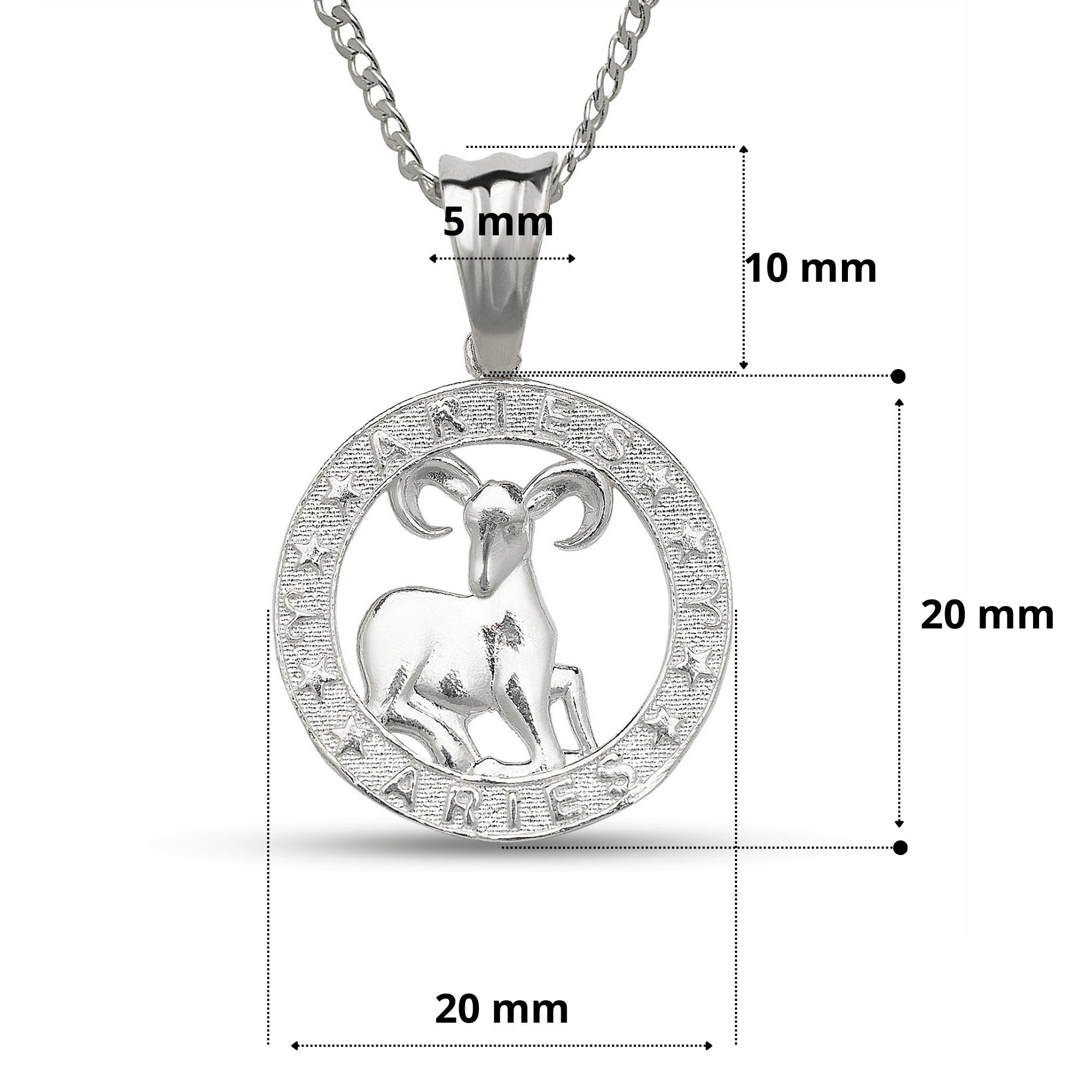 Sagittarius Zodiac Silver Pendant Necklace | Astrid & Miyu Necklaces