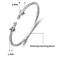 Better Jewelry Elephant .925 Sterling Silver West Indian Bangles (Pair)