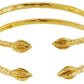 Better Jewelry Cocoa Pods .925 Sterling Silver West Indian Baby Bangles (Pair) (Made in USA)