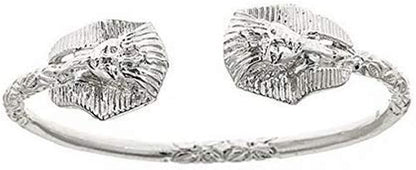Better Jewelry Pharaoh Head .925 Sterling Silver West Indian Bangle, 1 piece