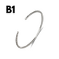 Better Jewelry Mix and Match Custom 2mm Silver Bangle (1 piece)