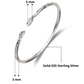 Better Jewelry Leaf .925 Sterling Silver West Indian Bangles (1 Bangle)